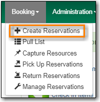 create reservation