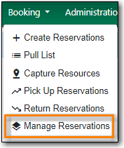 manage reservations